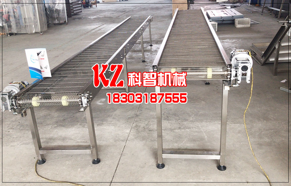 鏈條螺旋網帶輸送機卸料粘連的問題